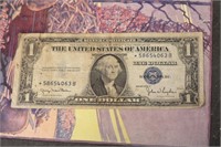 Misaligned 1935 Blue Seal $1.00 Star Note