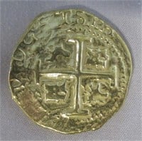 Gold Layered Shipwreck Coin.