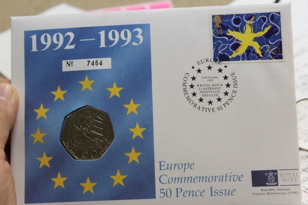 Europe Commemorative 50 Pence Issue Coin