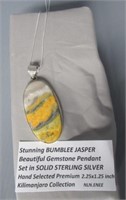 Stunning Bumblebee Jasper Gemstone Pendant.