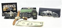 Watches, Wallet, Glasses, And Knife
