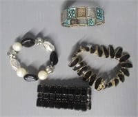 (4) Vintage bracelets.