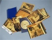 Reprint photos that includes soldiers, children,