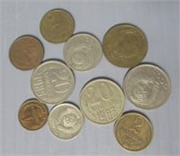 (10) USSR coins.