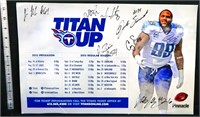Signed 2015 Titans season schedule, see photos