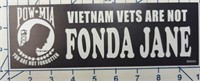 Vietnam vets are not fonda Jane bumper sticker