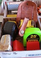 6 PC TAPE MEASURES, LEATHER HOLDER, #3