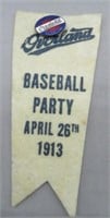 Overland Baseball party with Pin. April 26, 1913.