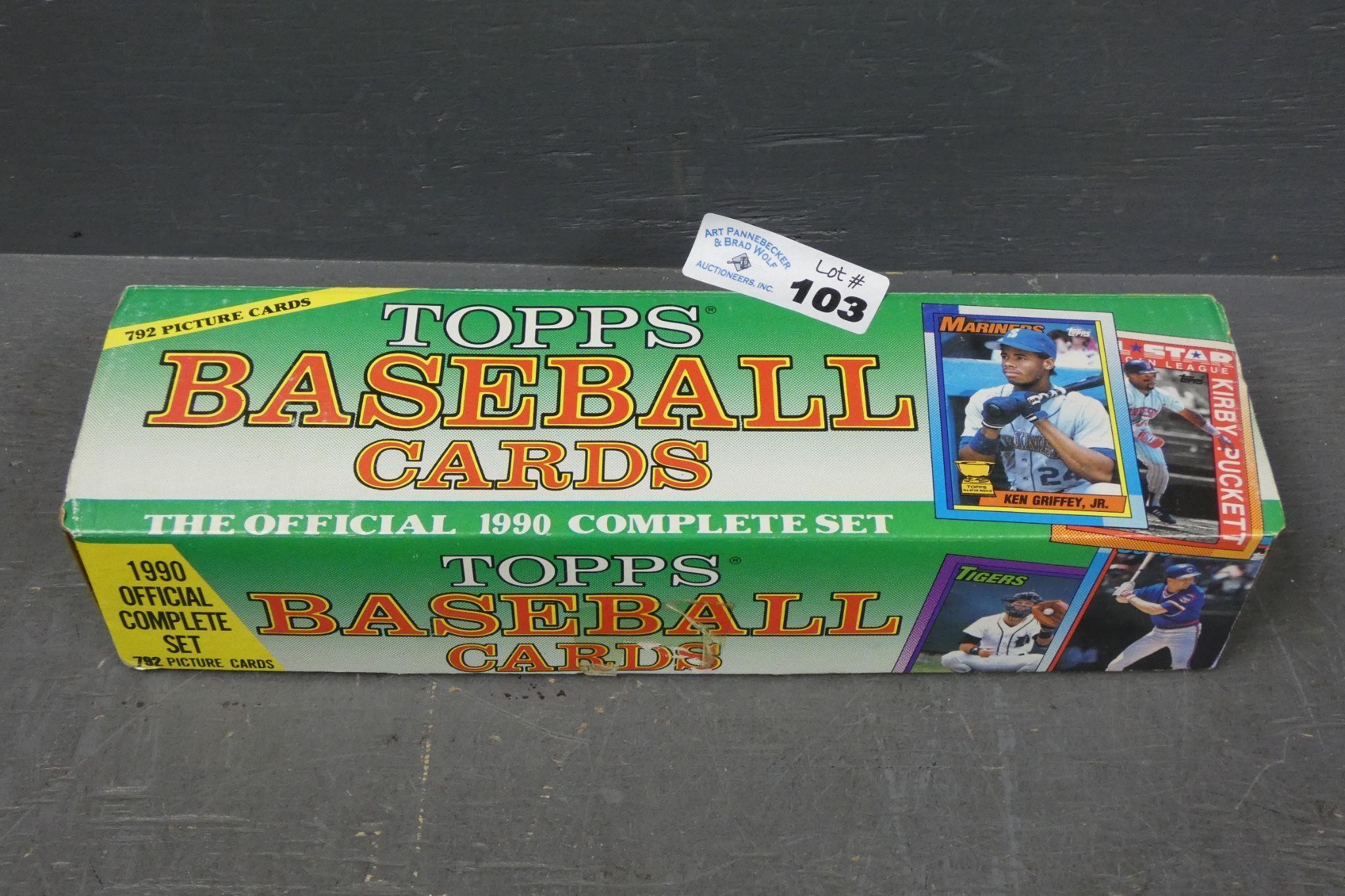 1990 Topps Baseball Card Complete Set