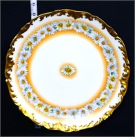 French stamped daisy Limoges 12.5in charger