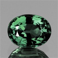 Natural Teal Green Sapphire 1.23 Cts  {VVS}