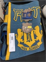 High School Pennant and Medal