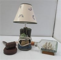 Cowboy table lamp.