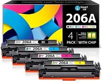 $210 (4Pk) Toner Cartridge Replacement for HP 206A