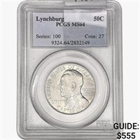 1936 Lynchburg Half Dollar PCGS MS64