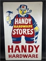 Vintage Handy Hardware Metal Sign