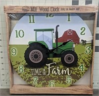 Time on the farm clock