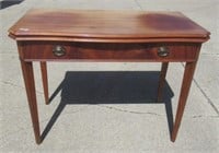 Antique wood game  / fold out table, 40"W x 20"D