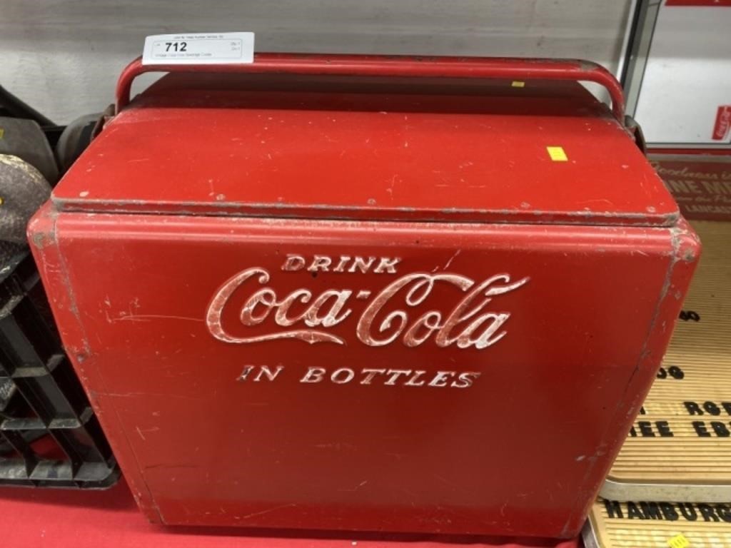 Vintage Coca Cola Beverage Cooler