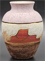 Desert Dusk Painted Southwestern Pottery Vase