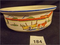 Harker Hotoven Pottery bowl-no lid Mexican motif