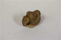 A Finely Carved Japanese Tagua Nut Netsuke