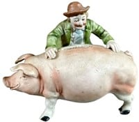 PIG FARMER CERAMIC STILL BANK