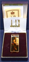 Vntg Dunhill #711950A brown laquer lighter in box