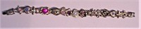 Vtg Slider Bracelet Victorian Antique Charms