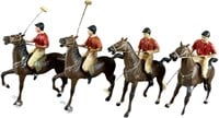 FOUR LARGE HEYDE POLO PLAYERS