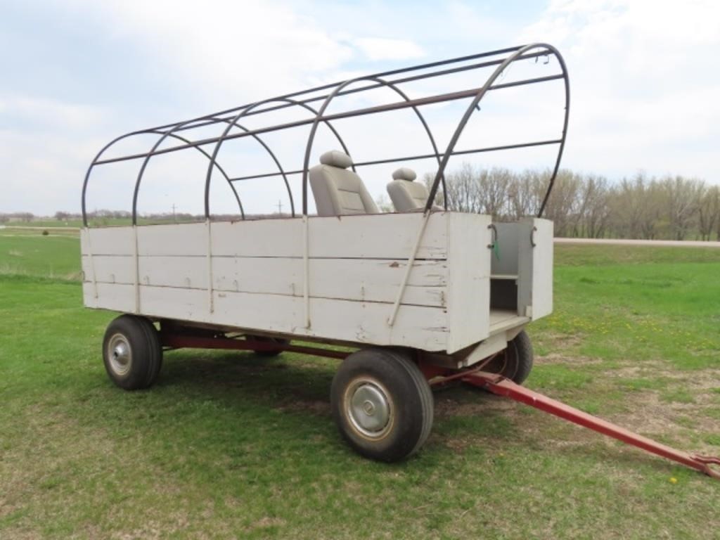 8'x14' People Hauler w/ 2 Seats & Rear Bench Seats