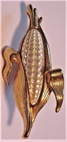 Vtg Tie Pin Ear of Corn 2" x 1"