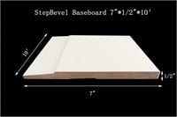 (180) LF Solid Wood Stepbevel Baseboard