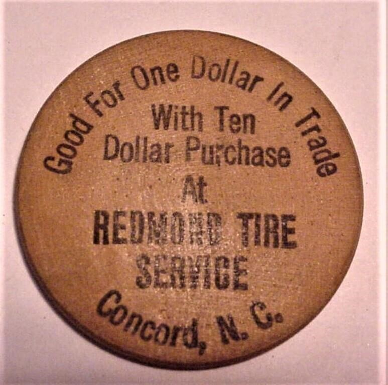 Wooden Dollar Redmond's Tire Store Concord NC