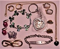 15 Pcs Mixed Jewelry Pendant Pin Bracelet