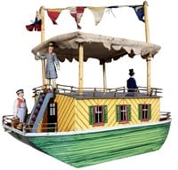 BING HAND PAINTED HOUSEBOAT