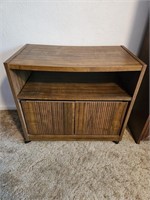 Vintage TV Stand w/ Shelf & Bottom Cabinet