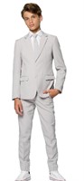 $80.00 Boys 10-16 OppoSuits Groovy Gray Solid