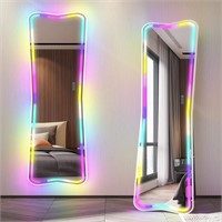 $139 - 63"x20" RGB LED Mirror Full Length Floor
