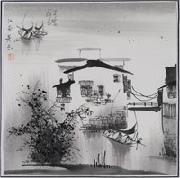 CHINESE WATERCOLOR ON PAPER, CONTEMPORARY