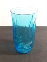 Anchor Hocking Colonial Tulip Blue Drinking Glass