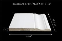 (60) LF Solid Wood Baseboard