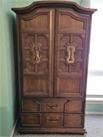 Mid Century Baroque Gentleman's Armoire