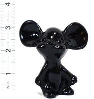 Fenton black mouse figure