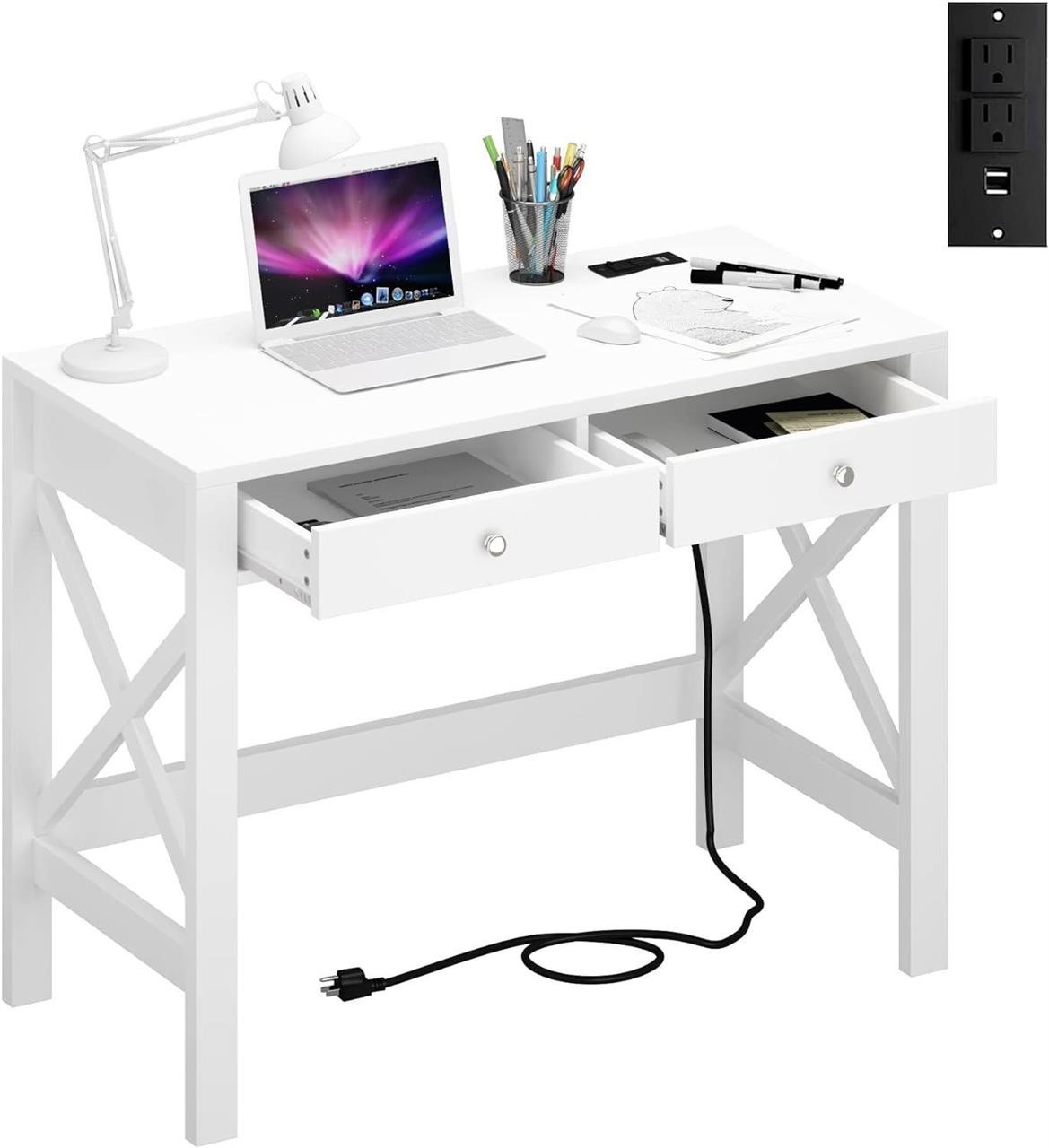 $159 - Computer Desk with USB Charging Ports