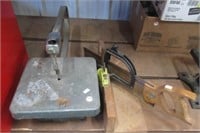 Syncro Model 201 jig saw and miter box with saw.