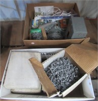 (4) Partial boxes of 2" nails, tapping screws,
