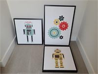 3PC FRAMED CANVASES