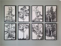8PC FRAMED CANVASES