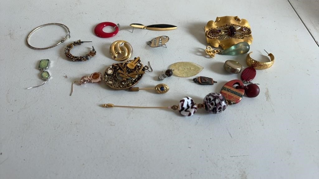 Vintage Hair Pin and Costume Jewelry